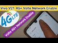 Enable VoLte 4G+ Network Vivo V21