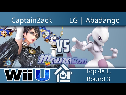 Momocon 2017 - CaptainZack (Bayonetta) vs LG | Abadango (MewTwo) - Smash 4 Top 48 L. Round 3