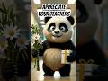 Cutest Teachers Day Celebration Ever ️ TeachersDayCelebration Funny Panda