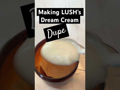 🥰 How I made Lush’s Dream Cream Dupe  #soap #soapmaking #smallbusiness #shorts #skincare