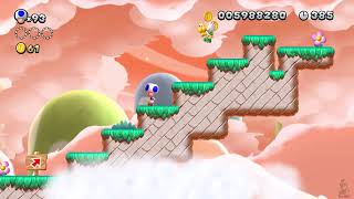 New Super Mario Bros U. Deluxe (63)- Meringue Clouds-4: Bouncy Cloud Boomerangs