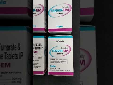 25mg Tenvir EM Tenofovir Disoproxil Fumarate Tablet