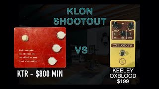 Video thumbnail for KLON SHOOTOUT #11 KTR VS KEELEY OXBLOOD by GuitarPedalShootout