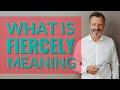 Fiercely | Definition of fiercely 📖 📖 📖