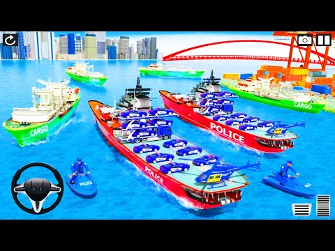 US Police Bike Transport Truck - Police Cargo Transports Truck - Android Gameplay