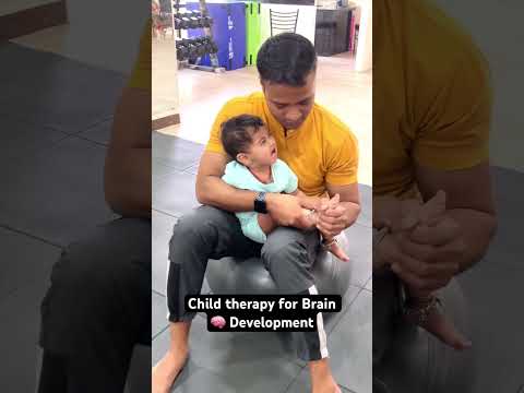 Rehab exercises improve motor function, tailored specifically for kid with brain atrophy. #therapy