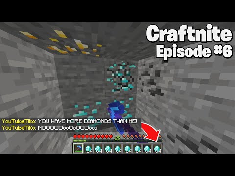 CraftNite: Episode #6 - I am beating Tiko in the Diamond Race 💎