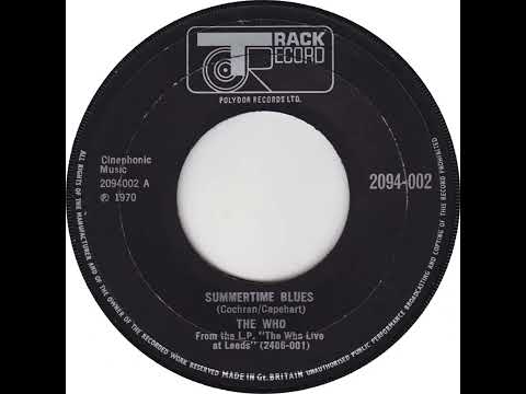 UK New Entry 1970 (145) The Who - Summertime Blues