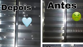 Como limpar janelas e portas de alumínio 💫 (misturinha caseira)