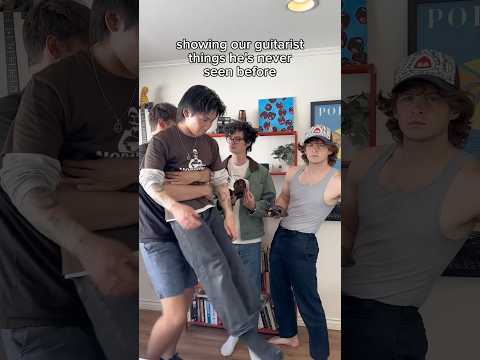 Showing Our Guitarist Things He's Never Seen Before #bandhumor #bandmemes #comedy