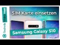 Samsung Galaxy S10 SIM Karte Einsetzen