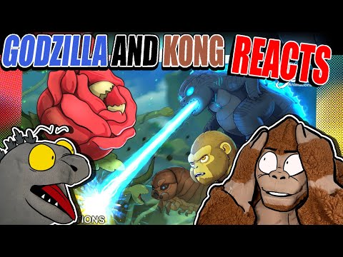 Godzilla Reacts| Baby Godzilla, Kong, Mothra Larva vs. Biollante – Animation 6