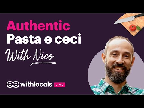 Cooking along: Pasta e Ceci with Nico from Rome 🇮🇹