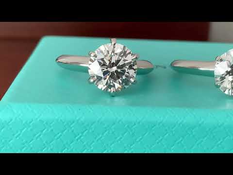 Tiffany & Co Brilliant Round 2.01 I VS1 (Right) vs 2.02 G SI1 (Left) Bluechipjewelry