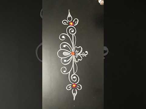 Karthika pournami border rangoli designs | side muggulu | side border rangoli | border designs