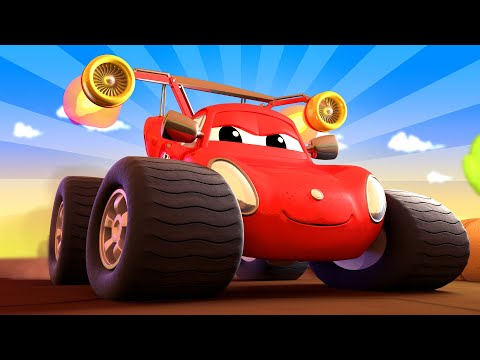 Monster Town Max das Monster Feuerwehrauto braucht Hilfe beim Bau einer Rennstrecke!