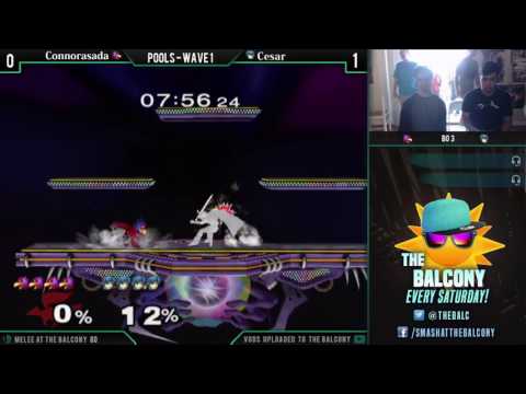 Melee @ the Balcony 80 - Pools ft. Connorasada (Falco) VS Cesar (Marth)