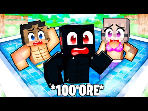 100 de Ore in Piscina pe Minecraft!