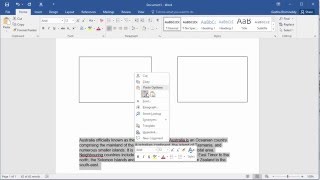 How to Link Text Boxes in a document in Word 2016