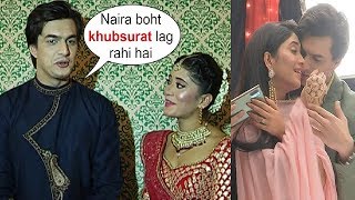 Mohsin Khan FLIRTS With Shivangi Joshi On Yeh Rishta Kya Kehlata Hai Shooting video