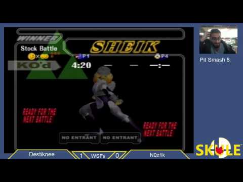 Pit Smash 2.8 Melee - Destiknee(Falco) vs N0z1ck(Sheik)