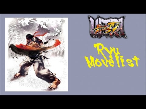 Ultra Street Fighter IV - Ryu Move List