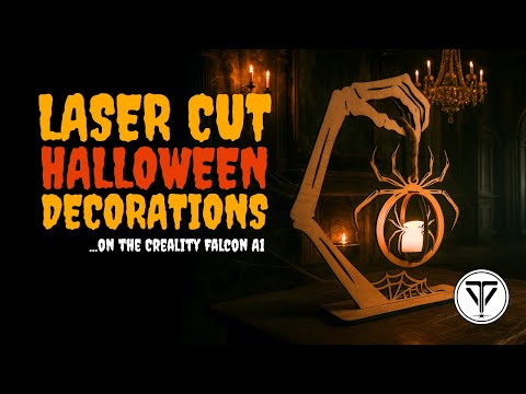 Eine gruselige Halloween-Dekoration mit dem Creality Falcon A1 Laser erstellen
