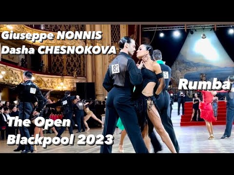 Giuseppe Nonnis - Dasha Chesnokova | The Blackpool Open 2023 | Rumba | World Championship Prof