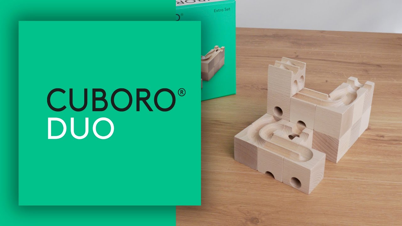 Cuboro Kugelbahn Zubehör Duo Das Extra Set für zweispurige Bahnen