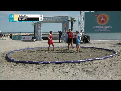 Round 1 Women's BW - 60 kg: A. BARAGA (ROU) v. T. DOBRE (ROU)