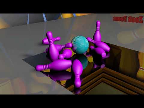 Learn colors  with 3D Bowling Game. Learn Colors For Kids. Zook Toons