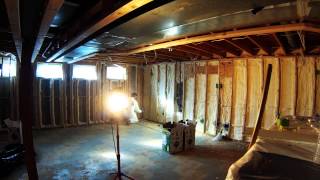 Touch 'n Seal Time Lapse Basement Insulation