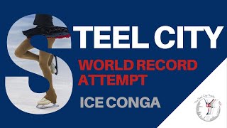 Steel City Trophy World Record Conga on ice attempt