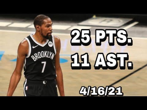 Kevin Durant 25 PTS. 11 AST. Highlights VS Hornets | 4/16/21 | 2020-21 NBA Season