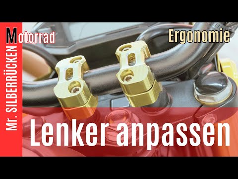 Motorrad- Lenker anpassen ,so passt das mit der Ergonomie, Basics nicht nur für Motorradfahranfänger
