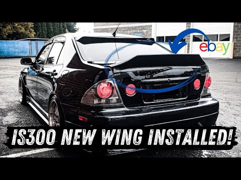 IS300 EBAY Katana Ducktail Spoiler Installed