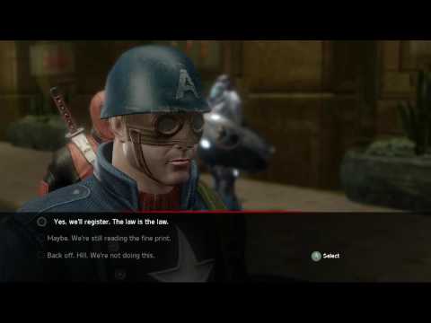 Marvel Ultimate Alliance 2 Playthrough HD Pro - Reg Pt. 1 Patriot Boss Fight