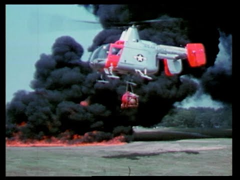 Kaman H 43B Fire Fighting Footage