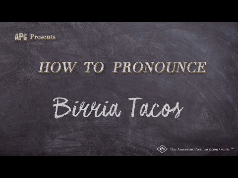YouTube video about: How do you say birria tacos?
