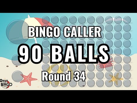 🏖️ 🏖️ 🏖️  BEACH BINGO CALLER - 90 BALL - ROUND 34