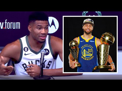 "I Believe The Best Player In The World Is Steph Curry" - Giannis Antetokounmpo | #NBAMediaDay