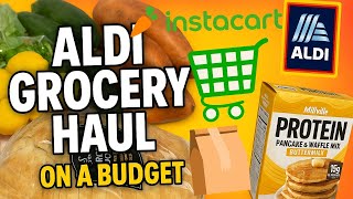 FREE GROCERIES, BACK GIG WORKING & RUDE CUSTOMER - ALDI GROCERY HAUL HEALTHY AND ON BUDGET