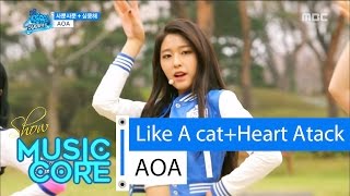 [Special stage] AOA - Like A cat + Heart Attack, 에이오에이 - 사뿐사뿐 + 심쿵해 Show Music core 20160416
