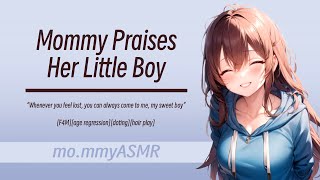Mommy Praises Her Little Boy [F4M][age regression][doting][hair play]