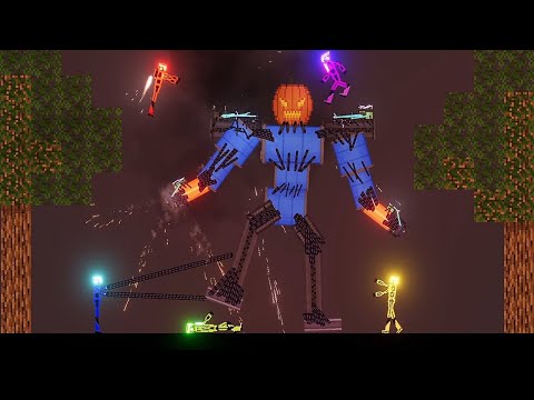 Hi-Tech Soldier vs Crazy Robot in People Playground