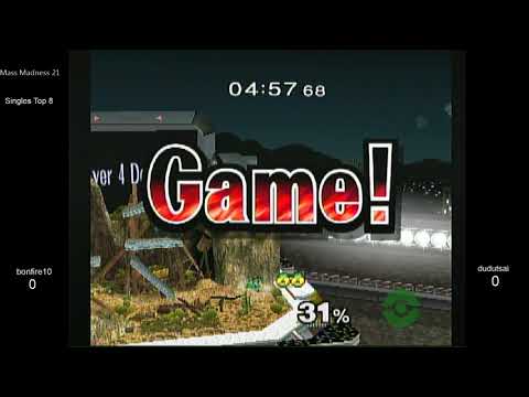 Mass Madness 21 SSBM - bonfire10 (Sheik) vs. dudutsai (Jigglypuff) - Melee LR3