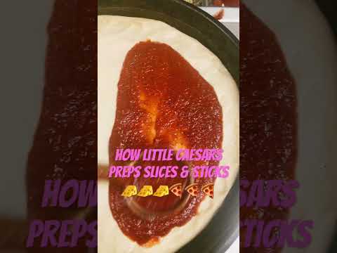 How Little Caesars Makes Slices & Sticks 🧀🧀🍕🍕Pizza & BreadSticks
