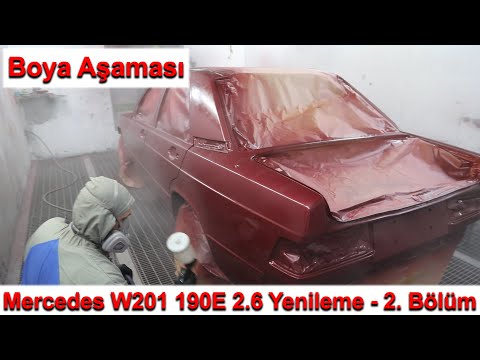 Mercedes W201 190E 2.6 Yenileme - 2. Bölüm Boya Aşaması
