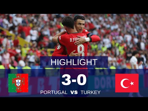 Portugal vs turkey 3-0 - all goals and highlights - Ronaldo assist goal