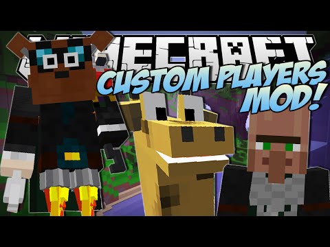 Minecraft | CUSTOM PLAYERS MOD (New Heads, Arms, Bodies and More! WearMC Mod!) | Mod Showcase